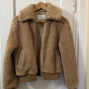 Wilfred Free Tan Teddy Jacket